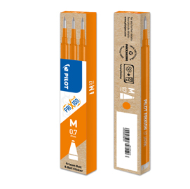 Pilot FriXion Ball - Refill - arancione - 0.7 mm - medio (pacchetto di 3)