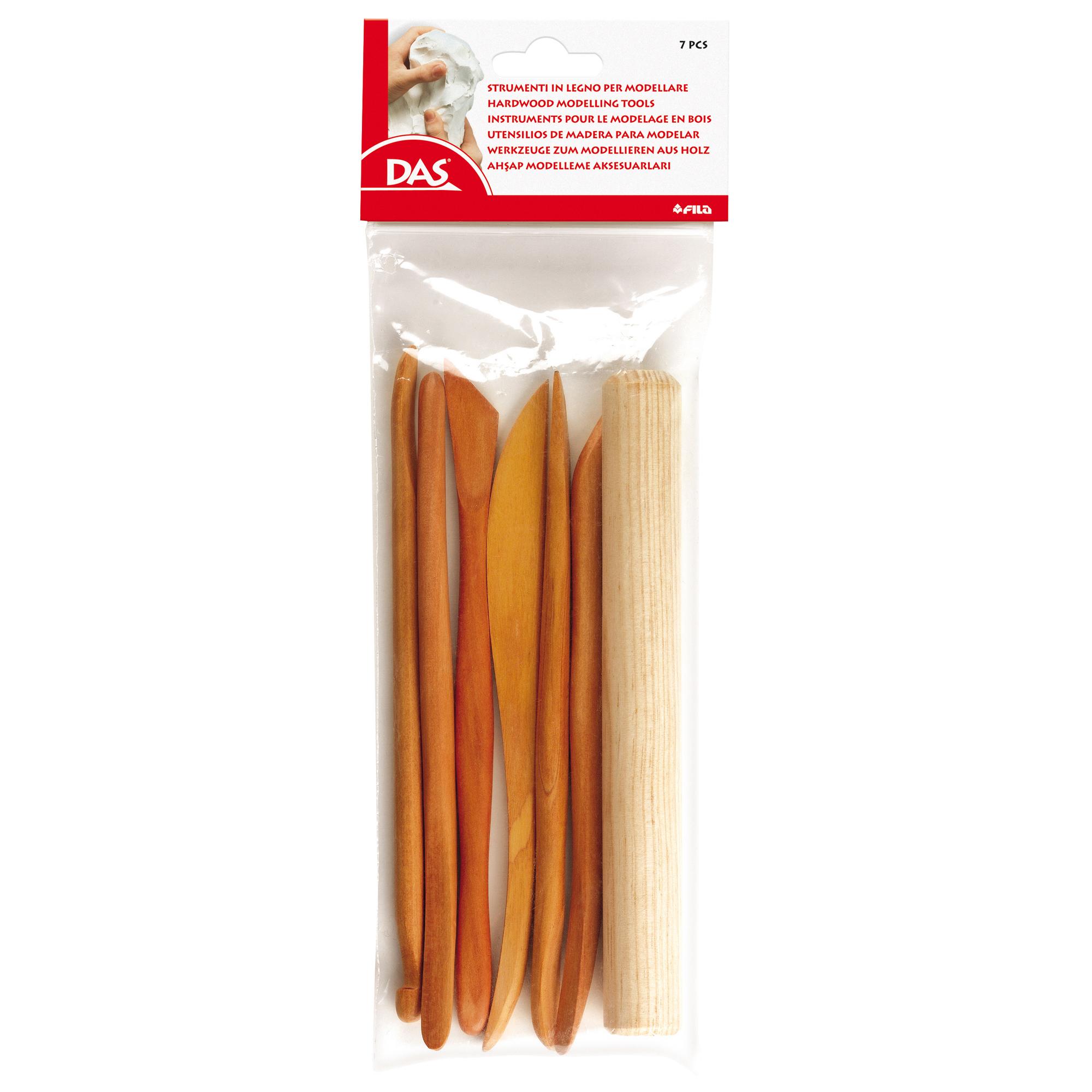 Blister 7 spatole in legno per modellare - …