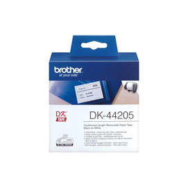 NASTRO ADES IN CARTA NERO/BIANCO 62MM - 30.48 METRI LUNGHEZZA CON ADESIVO REMOVIBILE