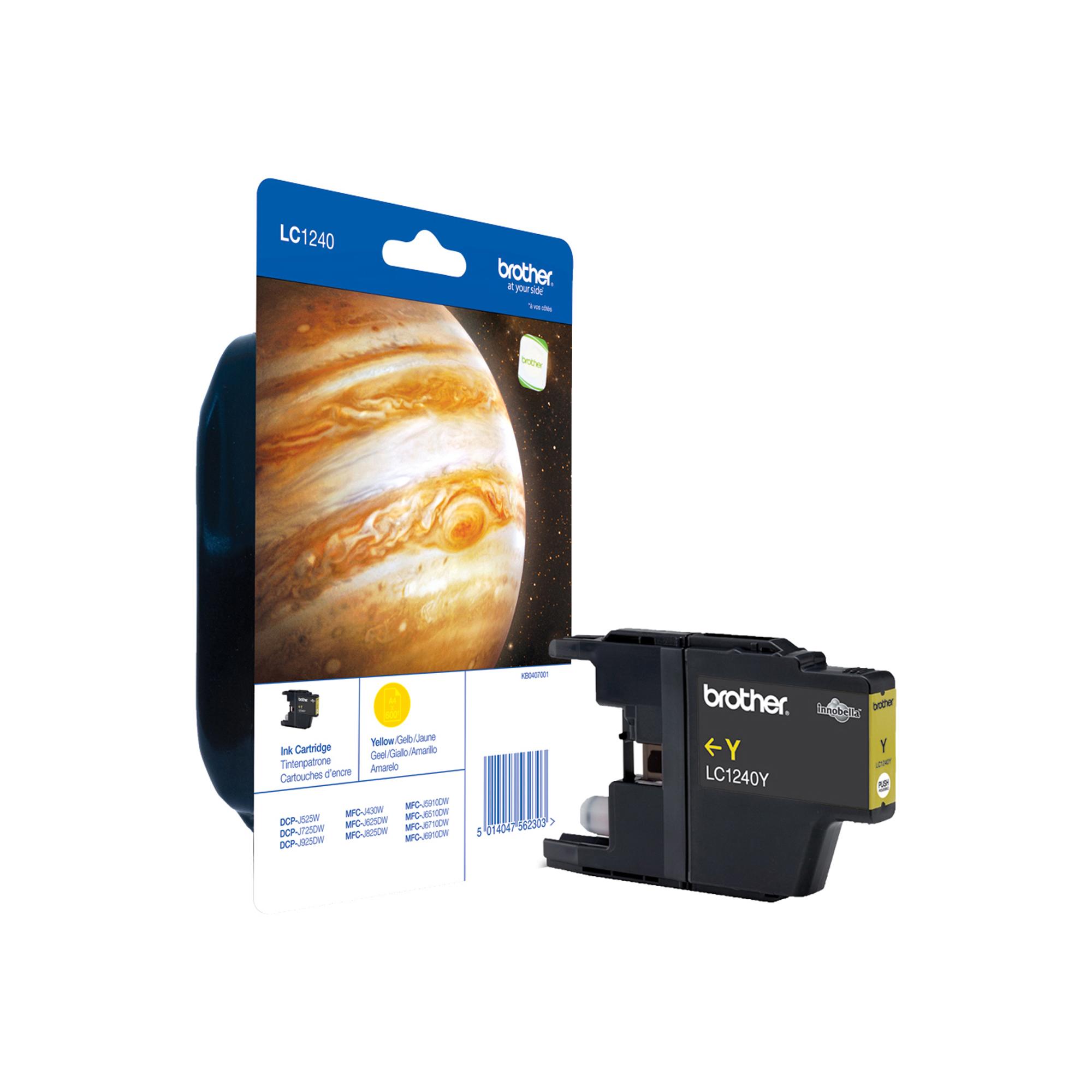 Brother LC1240Y - Giallo - originale - cartuccia d'inchiostro - per Brother DCP-J525, J725, J925, MFC-J430, J5910, J625, J6510, J6710, J6910, J825