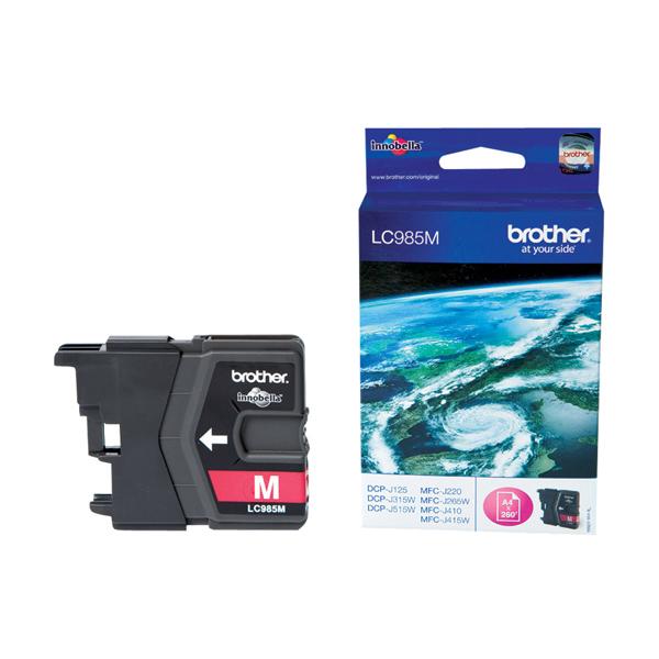 Brother LC985M - 10 ml - magenta - originale - cartuccia d'inchiostro - per Brother DCP-J125, DCP-J140, DCP-J315, DCP-J515, MFC-J220, MFC-J265, MFC-J410, MFC-J415