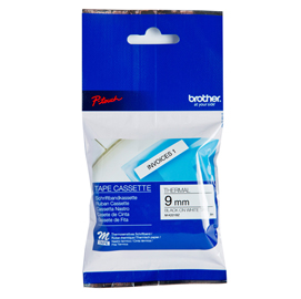 Brother M-K221BZ - Nero su bianco - Rotolo (0,9 cm x 8 m) 1 cassetta(e) rotolo di etichette - per P-Touch PT-55, PT-65, PT-75, PT-80, PT-85, PT-90, PT-BB4, PT-M95