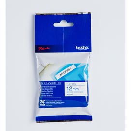 Brother M-K233BZ - Blu su bianco - Rotolo (1,2 cm x 8 m) 1 pezzi nastro stampante - per P-Touch PT-55, PT-55P, PT-65, PT-75, PT-90, PT-BB4