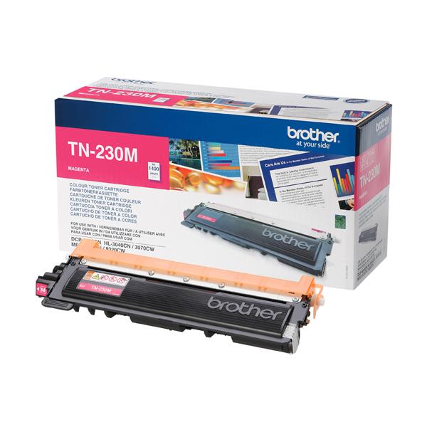 Brother TN230M - Magenta - originale - cartuccia toner - per Brother DCP-9010CN, HL-3040CN, HL-3040CW, HL-3070CW, MFC-9120CN, MFC-9320CN, MFC-9320CW