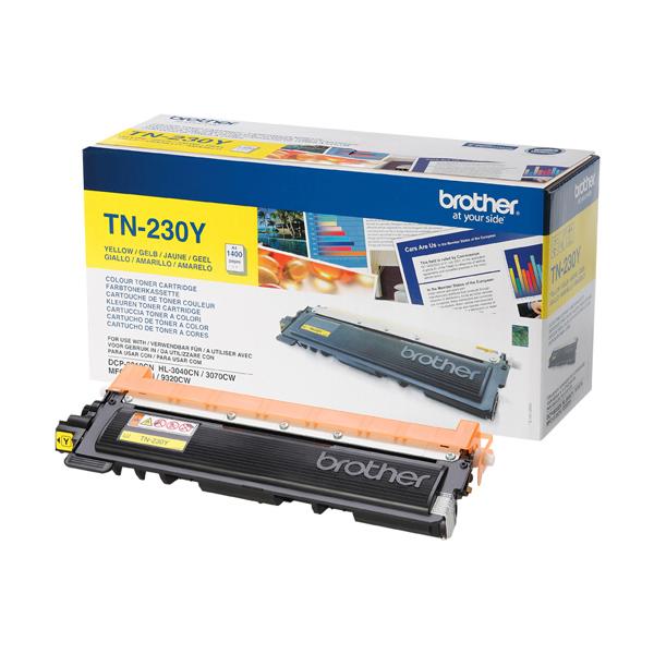 Brother TN230Y - Giallo - originale - cartuccia toner - per Brother DCP-9010CN, HL-3040CN, HL-3040CW, HL-3070CW, MFC-9120CN, MFC-9320CN, MFC-9320CW