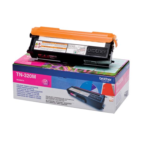 Brother TN320M - Magenta - originale - cartuccia toner - per Brother DCP-9055, DCP-9270, HL-4140, HL-4150, HL-4570, MFC-9460, MFC-9465, MFC-9970