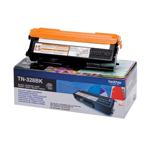 Brother TN328BK - Nero - originale - cartuccia toner - per Brother DCP-9270CDN, HL-4570CDW, HL-4570CDWT, MFC-9970CDW