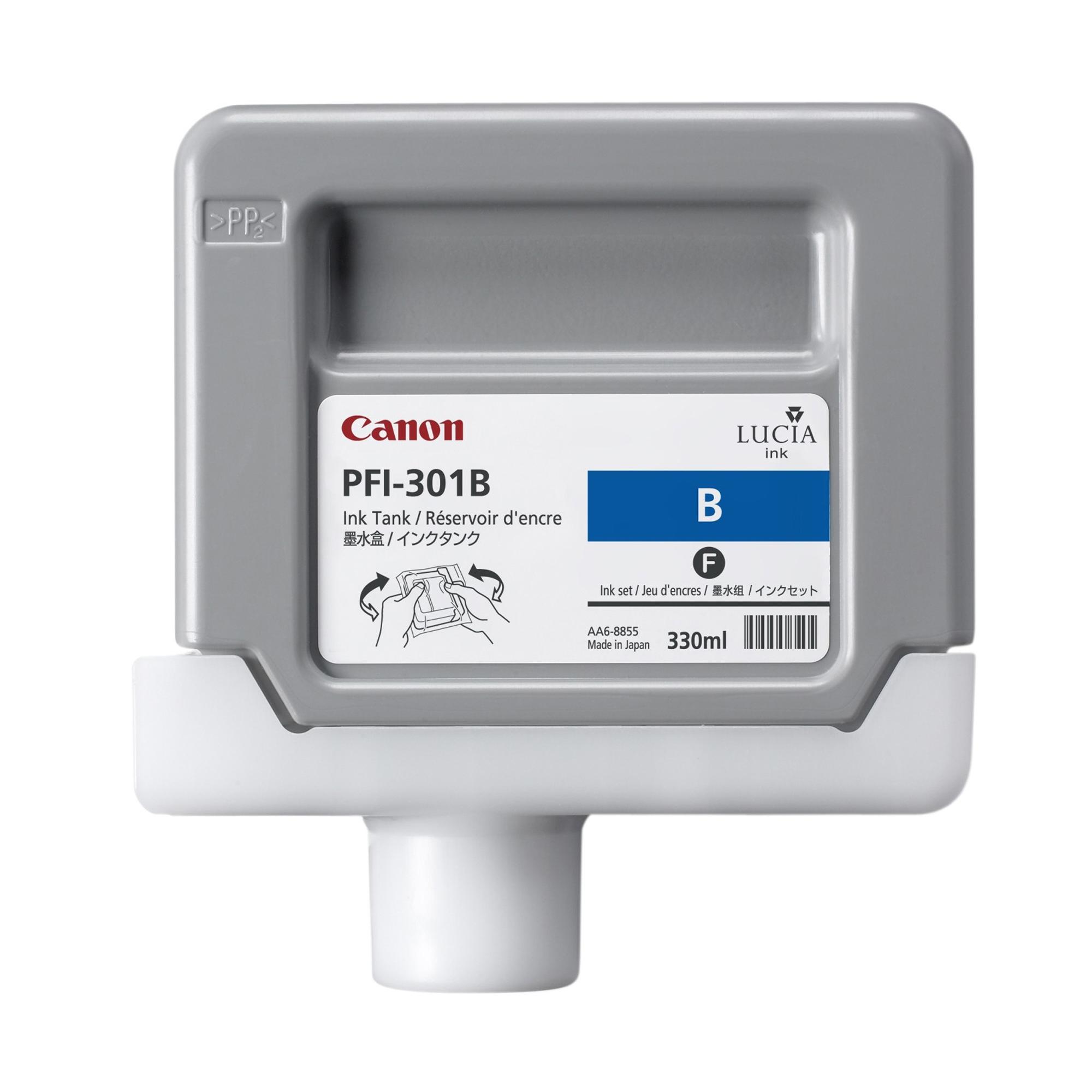 CANON PFI-301B SERBATOIO BLU PER IPF9XOO-8XOO-SERIE S 330ML …
