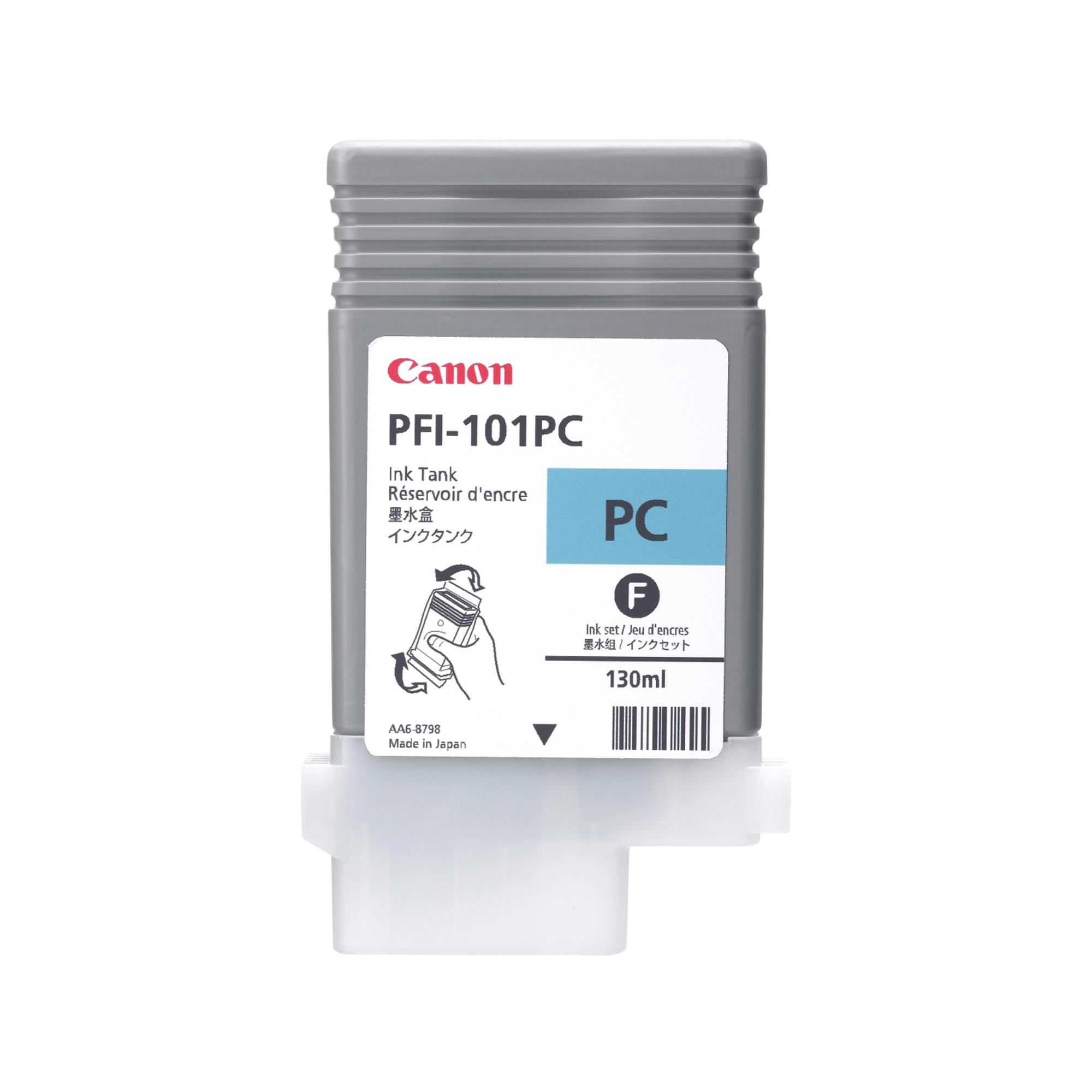 Canon LUCIA PFI-101 PC - 130 ml - ciano per foto - originale - serbatoio inchiostro - per imagePROGRAF iPF5000, iPF5100, iPF6000S, iPF6100, iPF6200