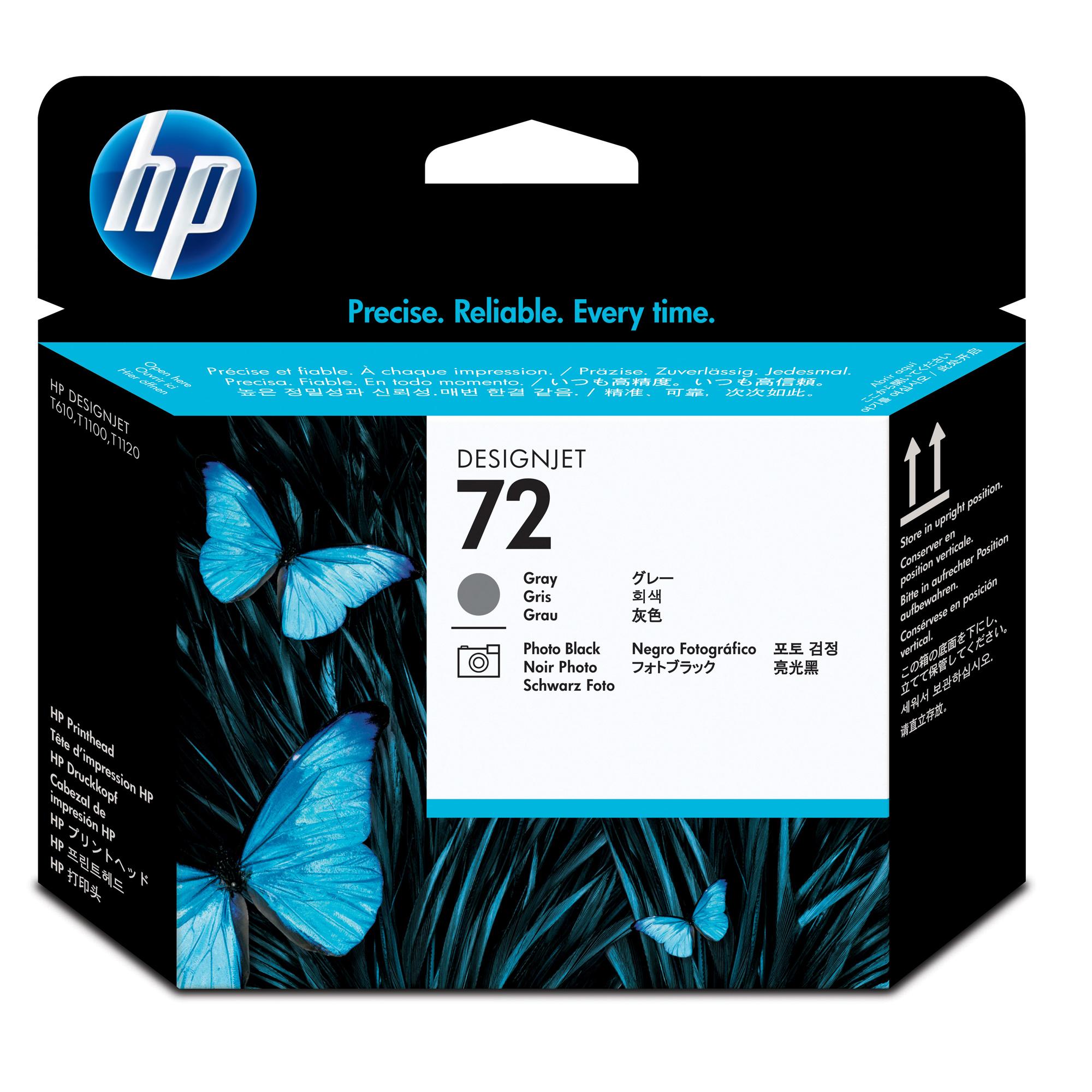 HP 72 - Grigio, nero per foto - testina di stampa - per DesignJet T1100, T1100ps, T1200, T1200ps, T1300, T610, T620, T770, T790