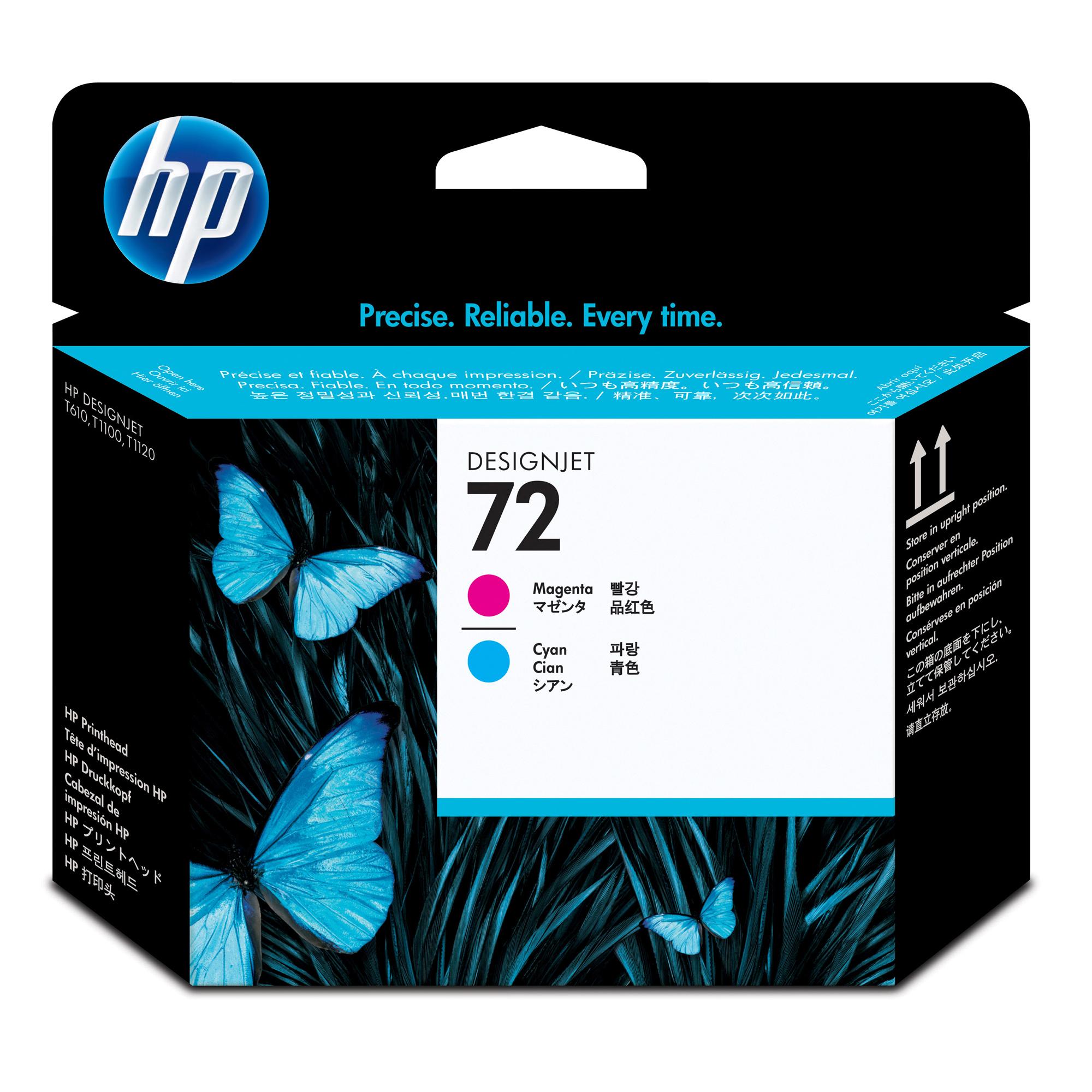 HP 72 TESTINA MULTICOLOR MAGENTA + CIANO