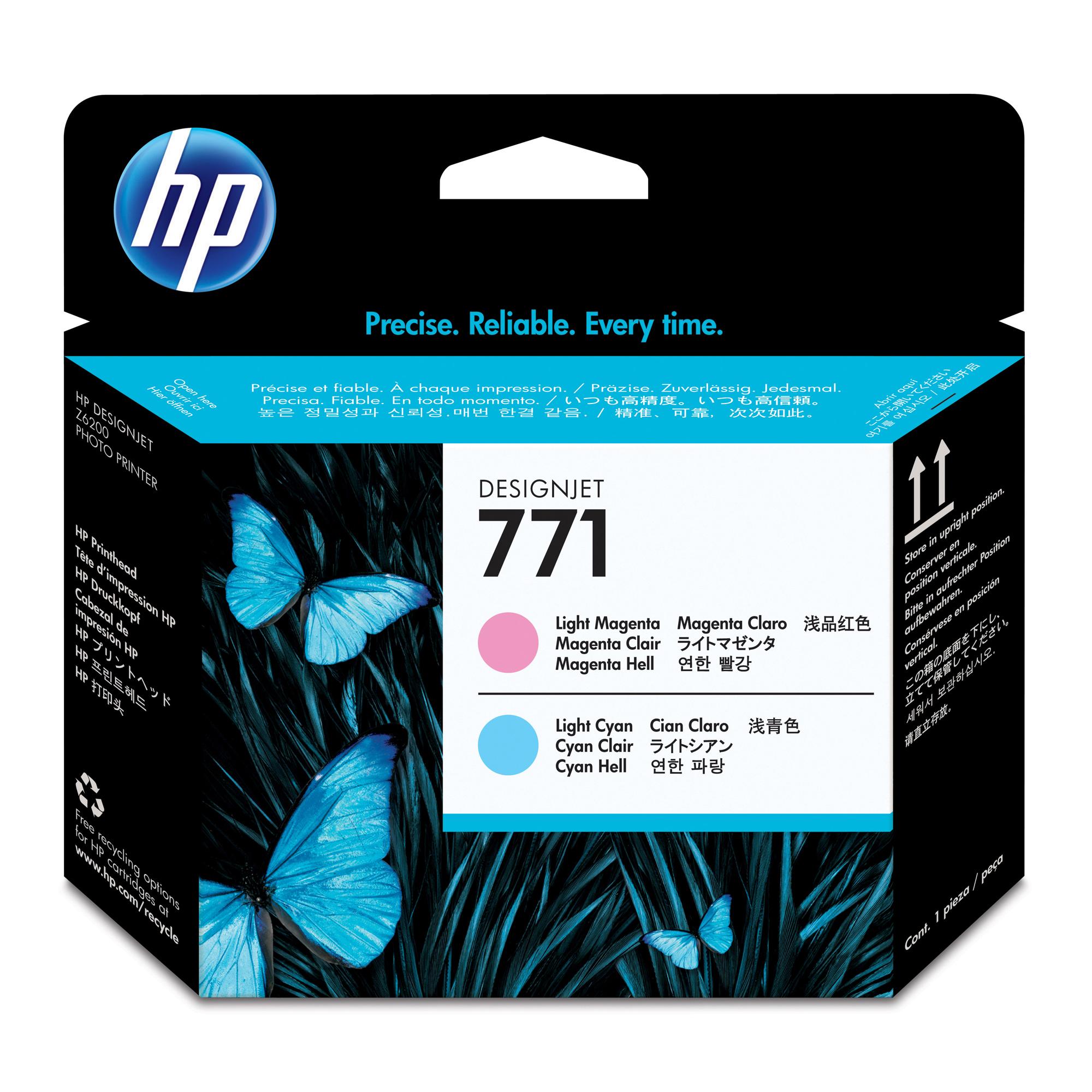 HP 771 - Magenta chiaro, cyan chiaro - testina di stampa - per DesignJet Z6200, Z6600 Production Printer, Z6800 Photo Production