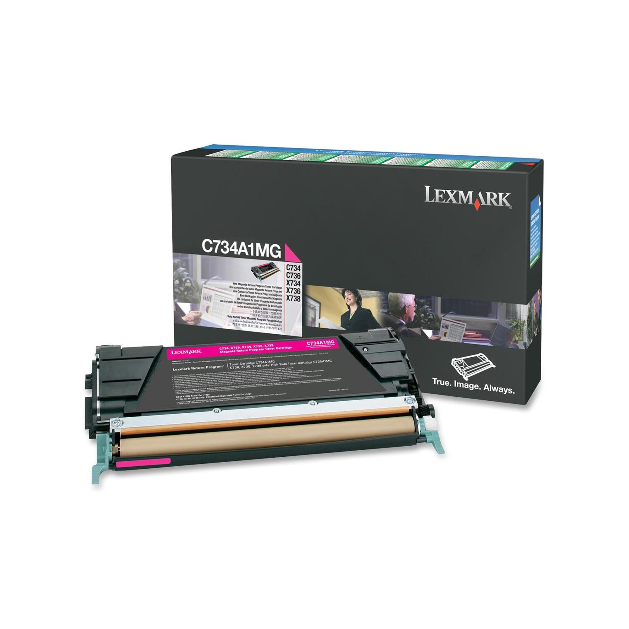 Lexmark - Magenta - originale - cartuccia toner LCCP, LRP - per Lexmark C734, C736, X734, X736, X738