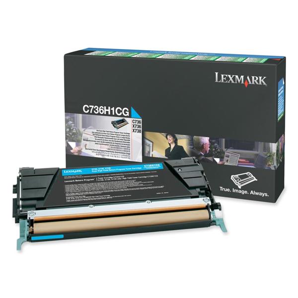 Lexmark - Alta resa - ciano - originale - cartuccia toner LCCP, LRP - per Lexmark C736dn, C736dtn, C736N, X736de, X738de, X738dte