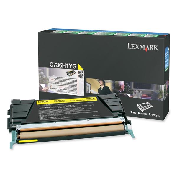 Lexmark - Alta resa - giallo - originale - cartuccia toner LCCP, LRP - per Lexmark C736dn, C736dtn, C736N, X736de, X738de, X738dte