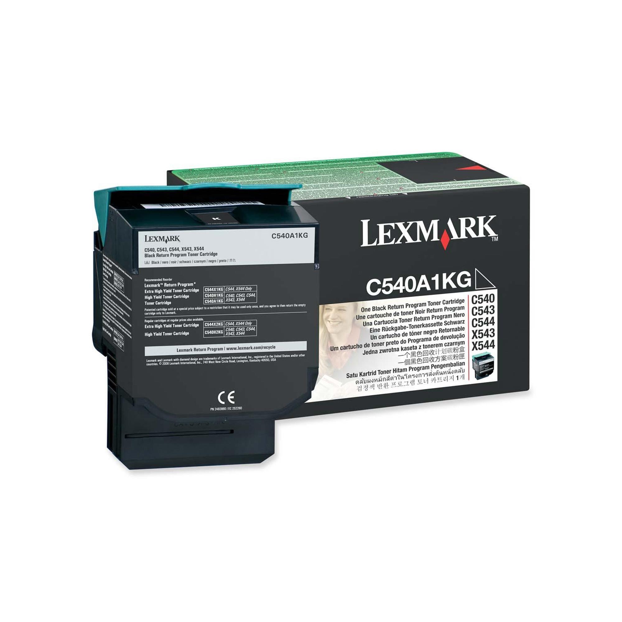 Lexmark - Nero - originale - cartuccia toner LCCP, LRP - per Lexmark C540, C543, C544, C546, X543, X544, X546, X548
