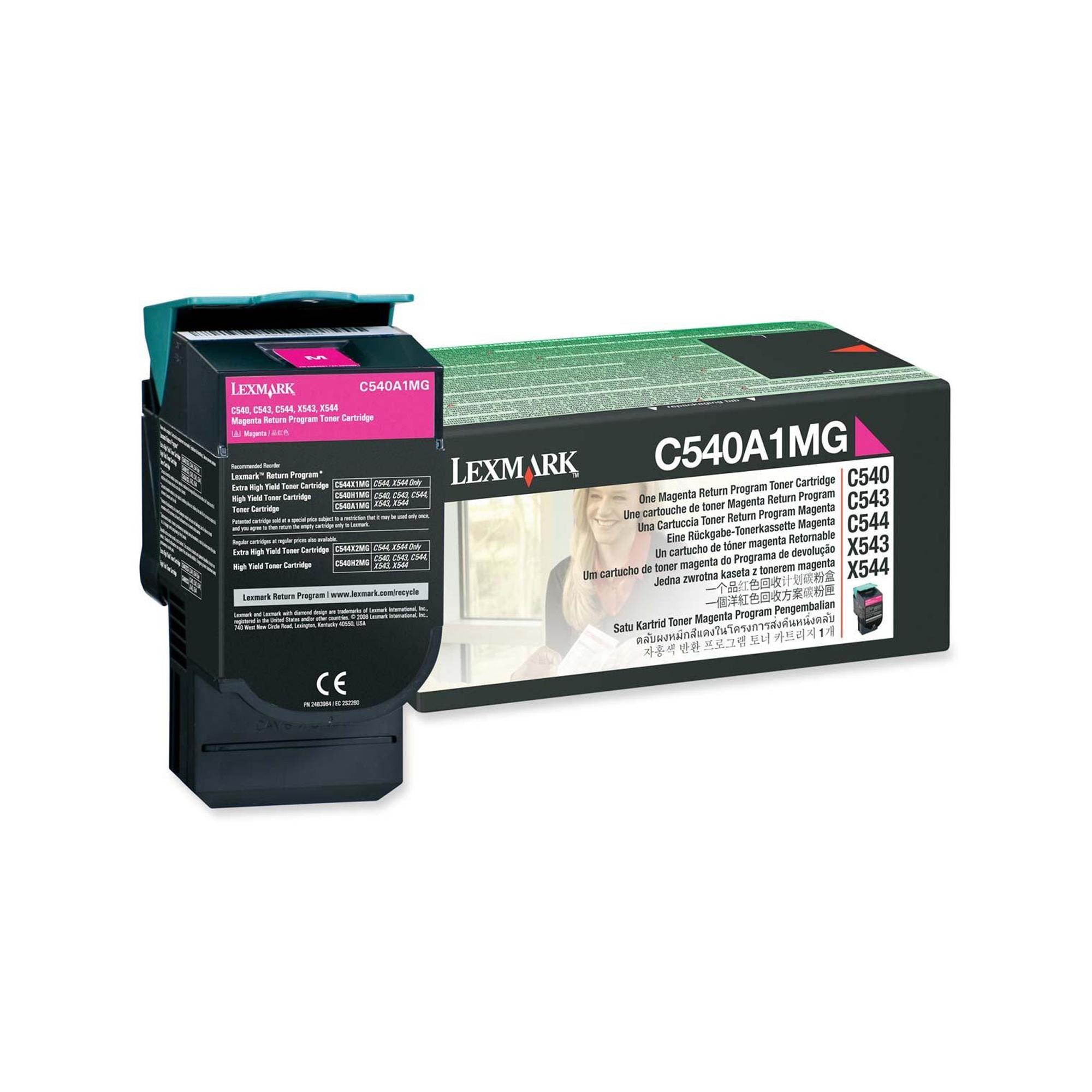 Lexmark - Magenta - originale - cartuccia toner LCCP, LRP - per Lexmark C540, C543, C544, C546, X543, X544, X546, X548