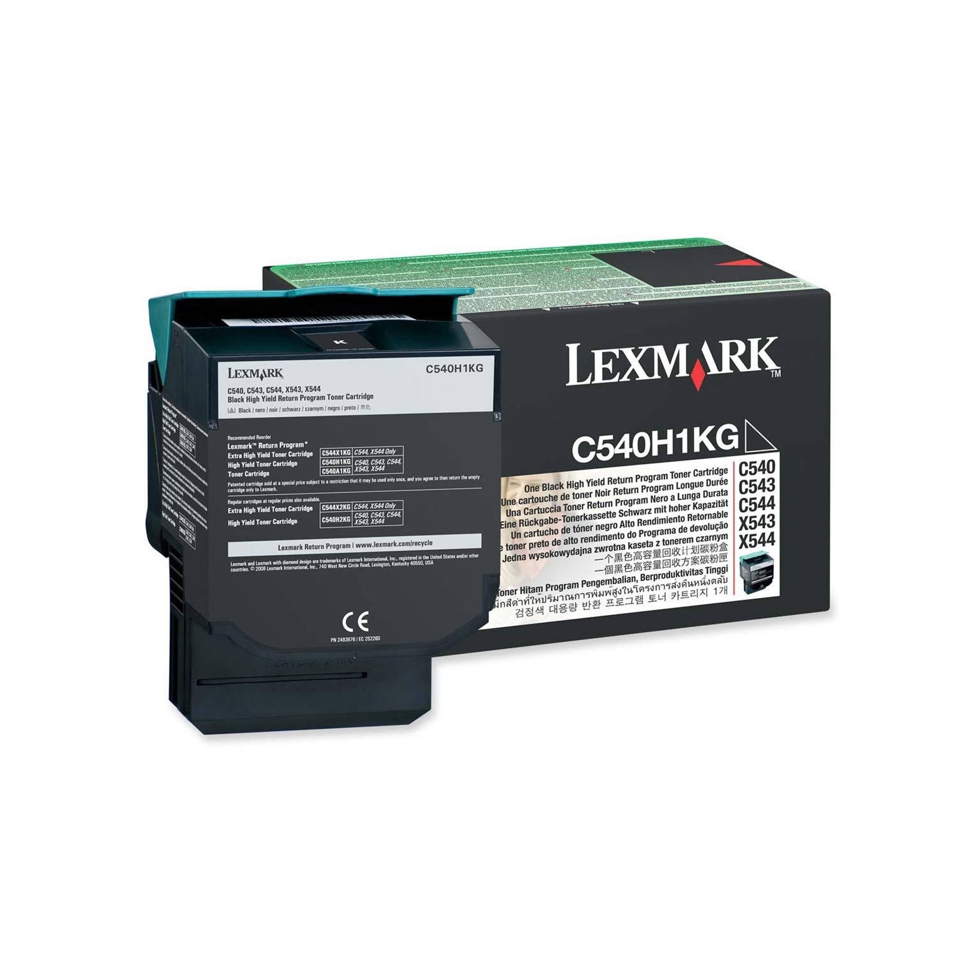 Lexmark - Alta resa - nero - originale - cartuccia toner LCCP, LRP - per Lexmark C540, C543, C544, C546, X543, X544, X546, X548