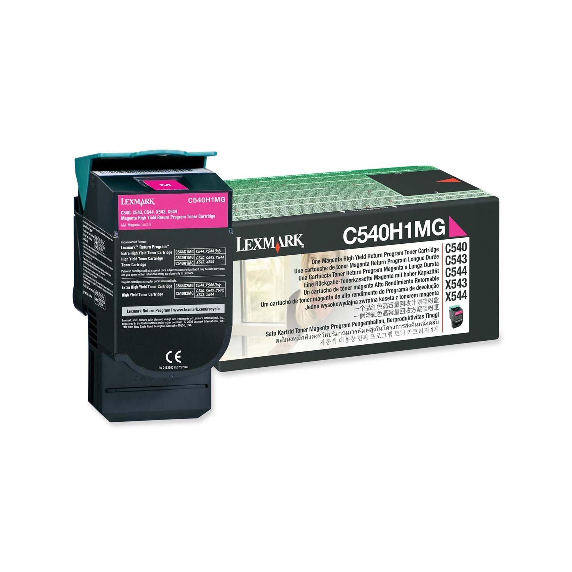 Lexmark - Alta resa - magenta - originale - cartuccia toner LCCP, LRP - per Lexmark C540, C543, C544, C546, X543, X544, X546, X548