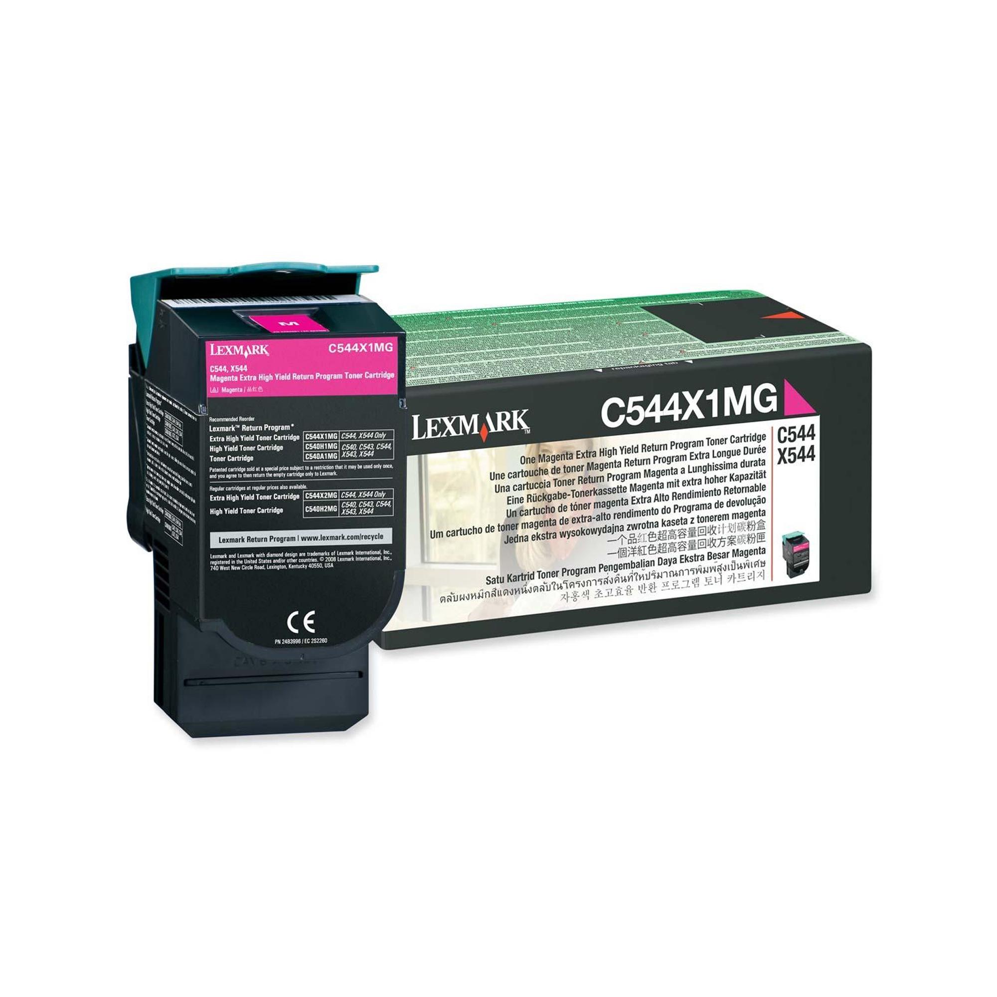 Lexmark - Extra High Yield - magenta - originale - cartuccia toner LCCP, LRP - per Lexmark C544, C546, X544, X546, X548