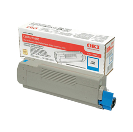 OKI - Ciano - originale - cartuccia toner - per C5550 MFP, 5800dn, 5800Ldn, 5800n, 5900cdtn, 5900dn, 5900dtn, 5900n