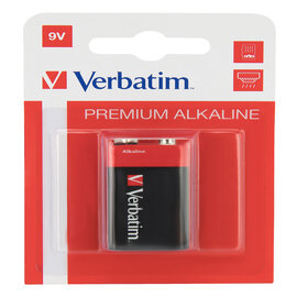 Pila Transistor - 9V - 49924 - alcalina - Verbatim - blister 1 pezzo