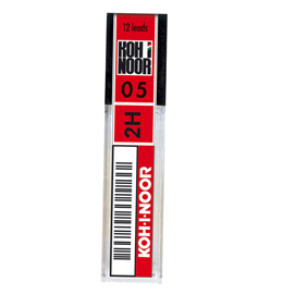 KOH-I-NOOR - Mina per matita - 2H - 0.5 mm - pacco da 12 - per P/N: DG1605
