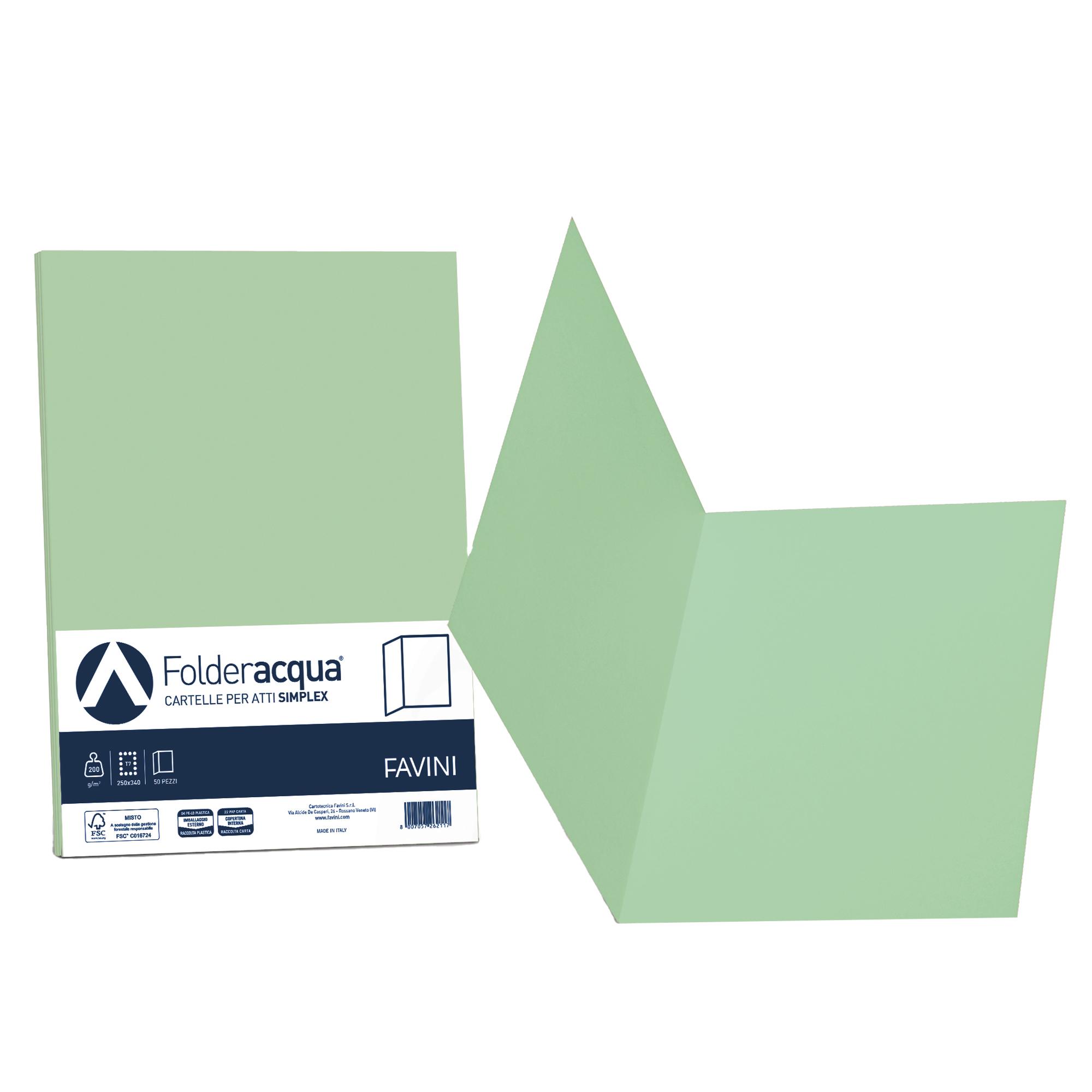 Cartellina semplice Acqua - 200 gr - A4 …
