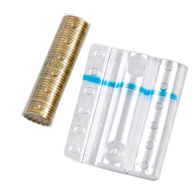 Blister portamonete - 10 cent - fascia blu …