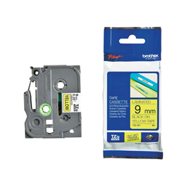 BROTHER TZE621 NASTRO LAMINATO 9MMx8MT COLORE GIALLO STAMPA …