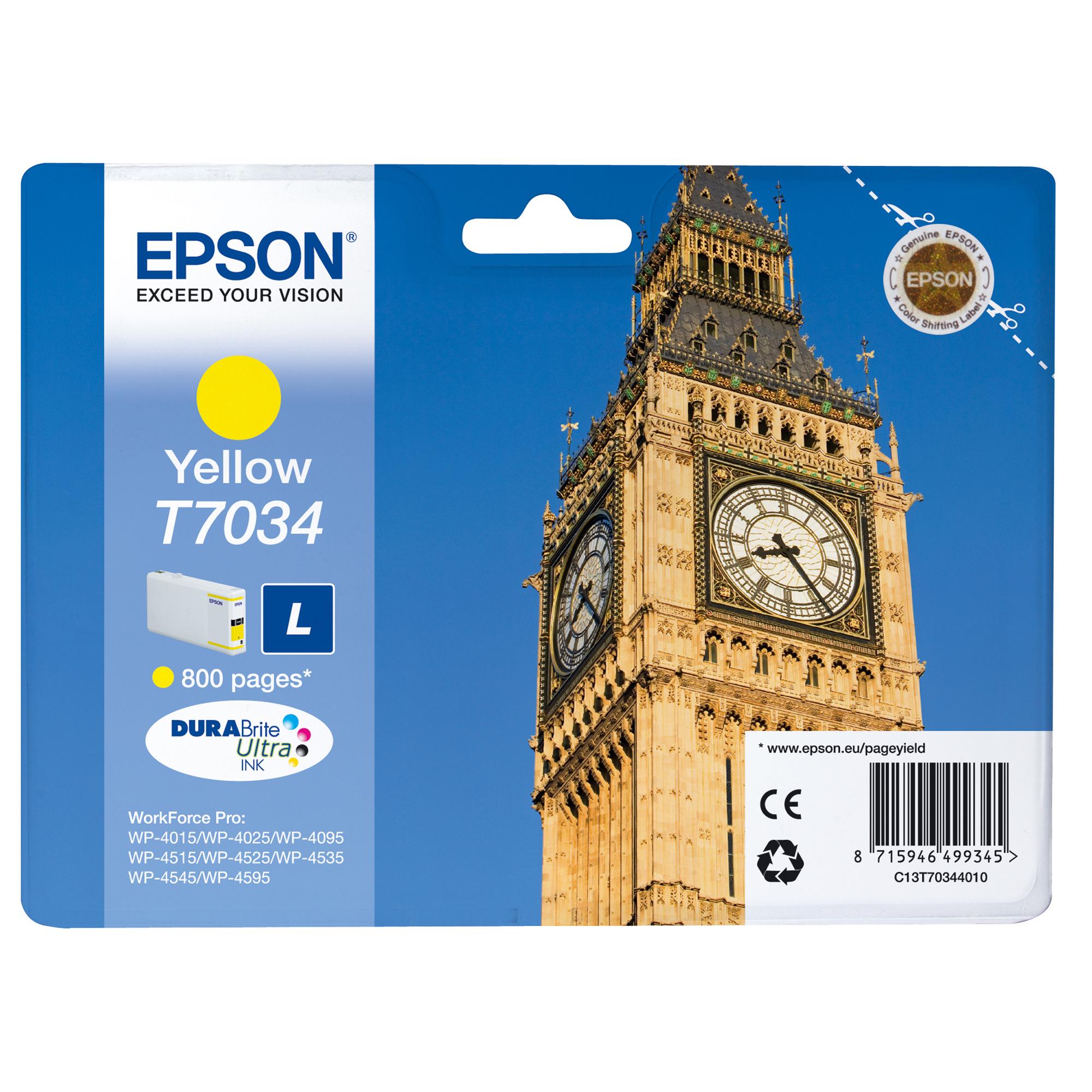 EPSON T7034 CARTUCCIA INKJET GIALLO PER WP4015 WP4025 …