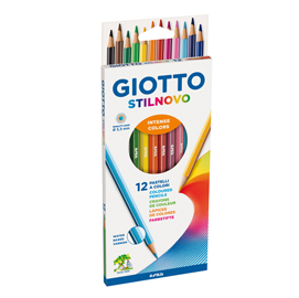 GIOTTO STILNOVO PASTELLO 3.3 mm COLORI ASSORTITI CONF 12 Pz.
