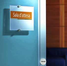 Targa per porte/pareti Crystal Sign - 21 x 14,8 cm - Durable