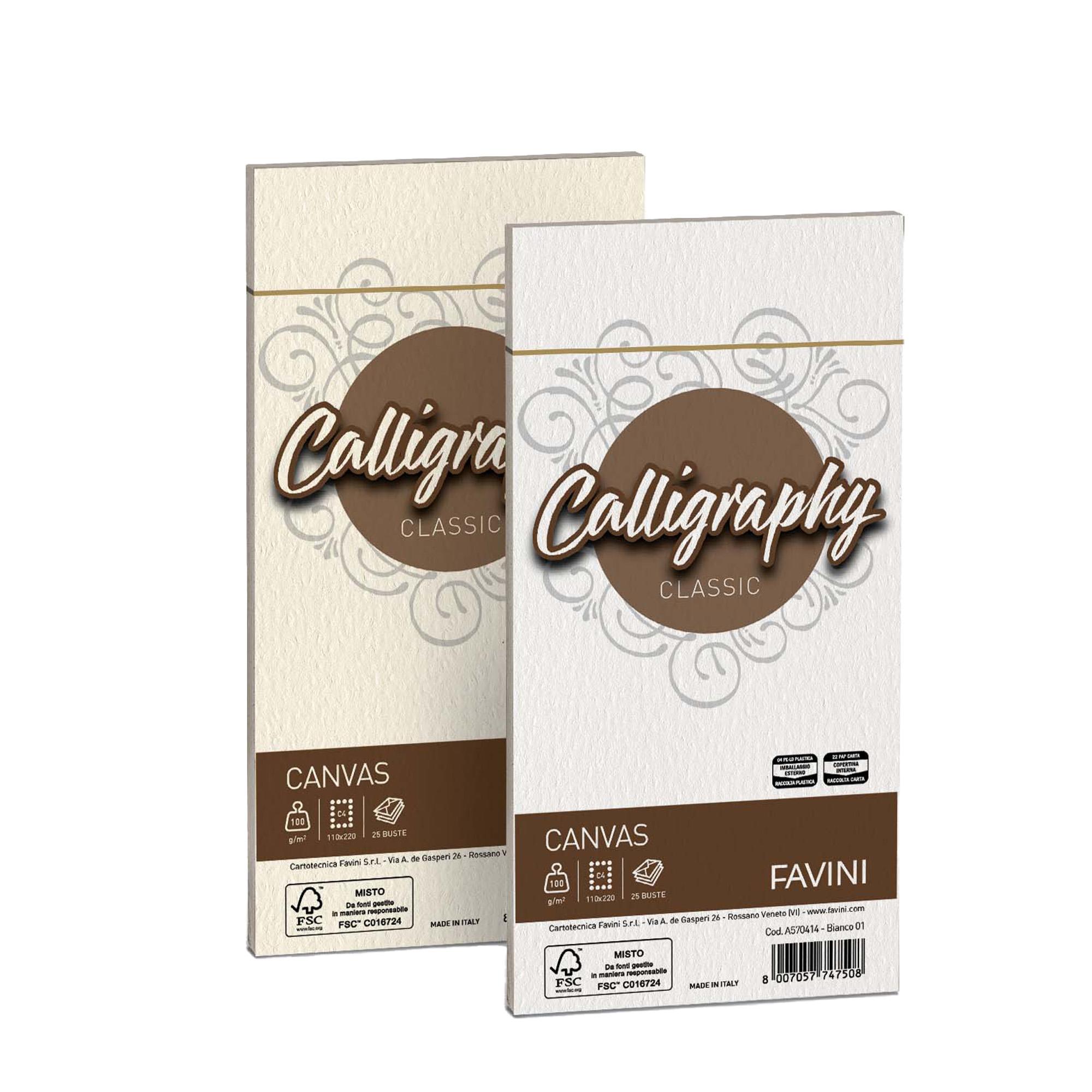 CF25 BUSTE CANVAS 11X22 100GR AVORIO