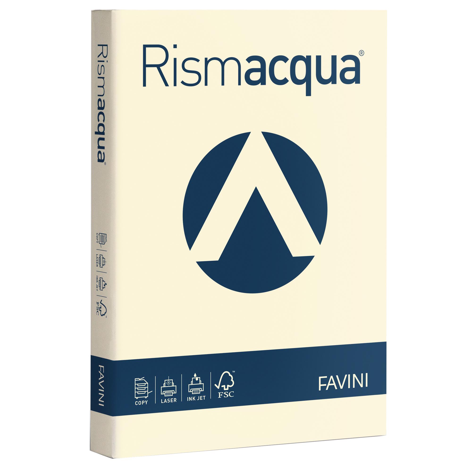 FAVINI Rismacqua - Cellulosa - avorio - A3 (297 x 420 mm) - 140 g/m² - 200 fogli carta colorata