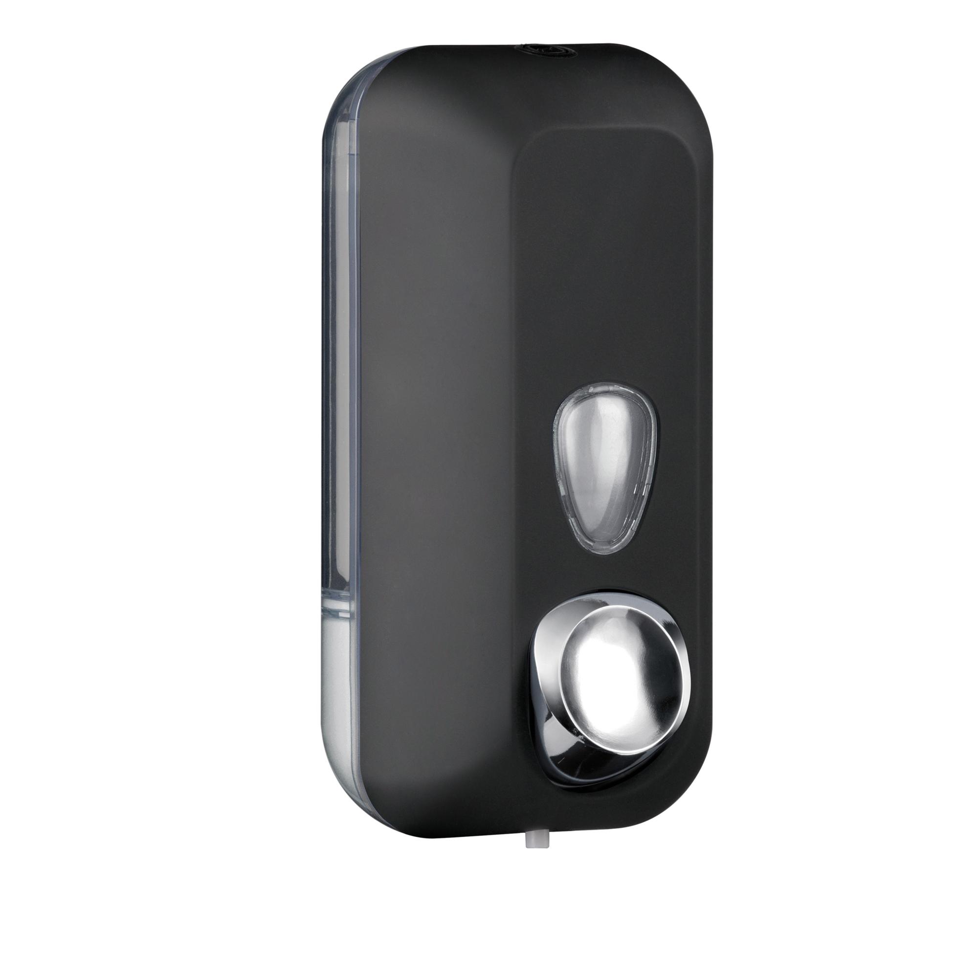 Dispenser per sapone liquido EColored - 10,2 x 9 x 22,8 cm - capacità 0,55 L - vesuvian black - Mar Plast