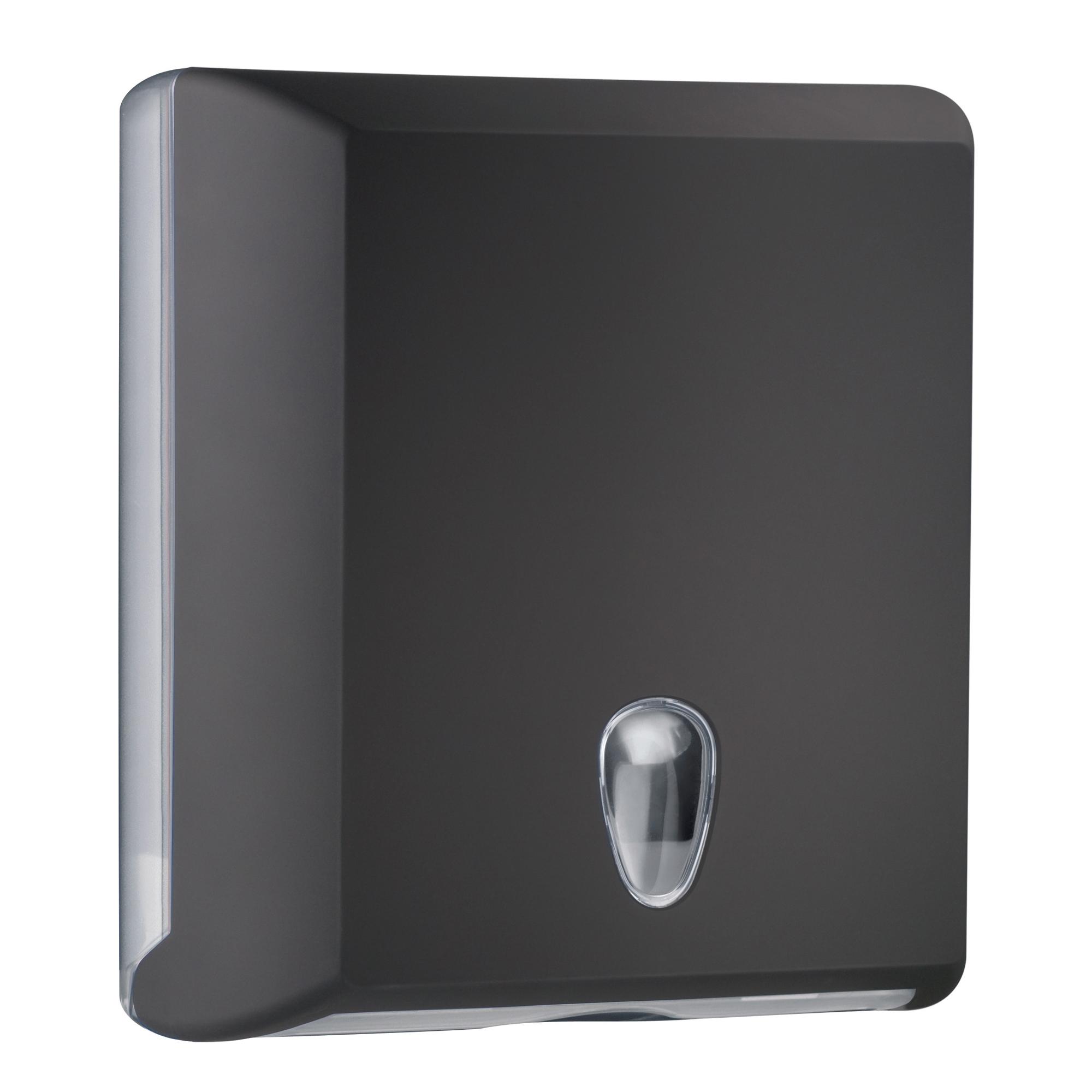 Dispenser asciugamani piegati EColored - 29 x 10,5 x 30,5 cm - vesuvian black - Mar Plast