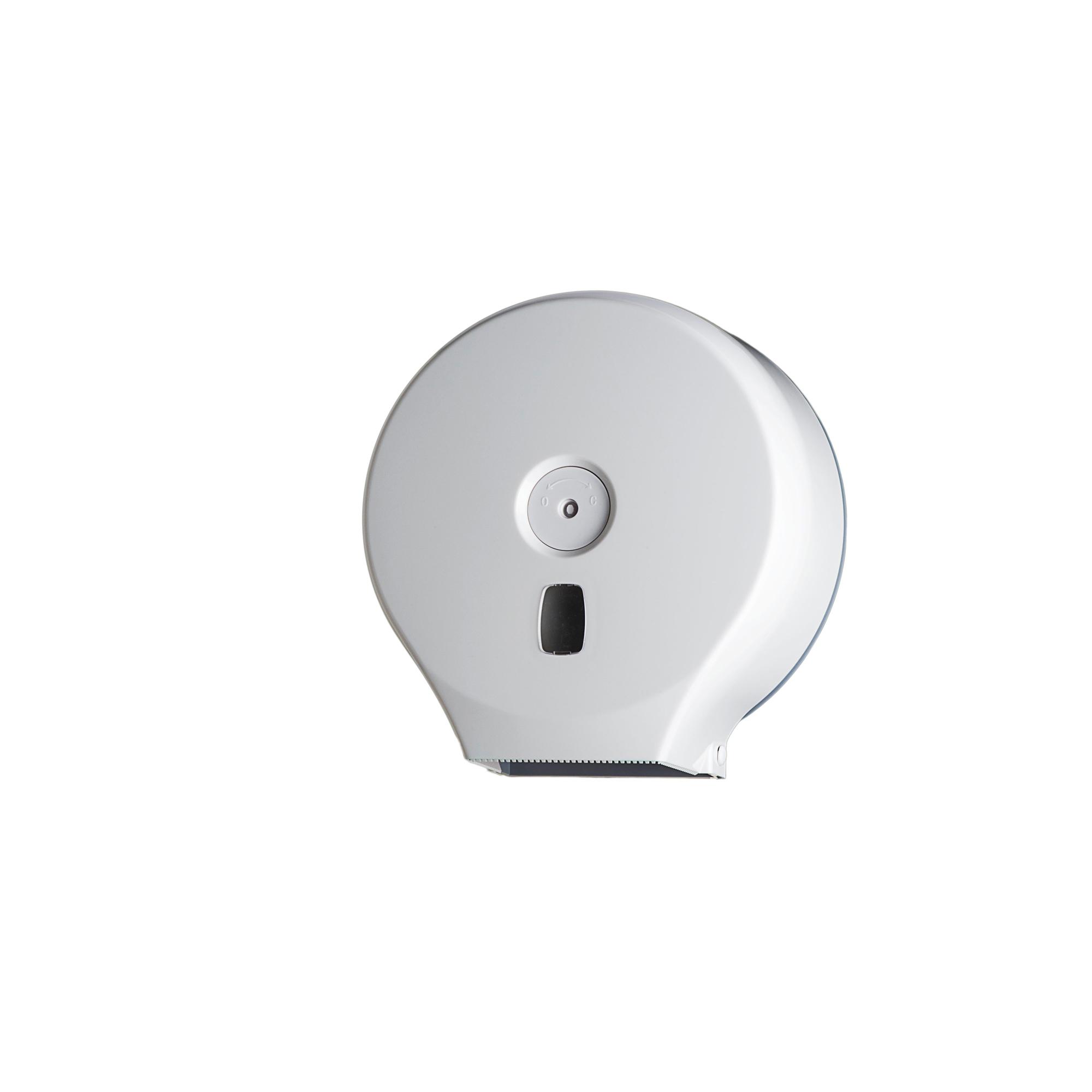 Distributore carta igienica Basica per rotoli Mini Jumbo - 28,2x12x29,4 cm - bianco - Medial