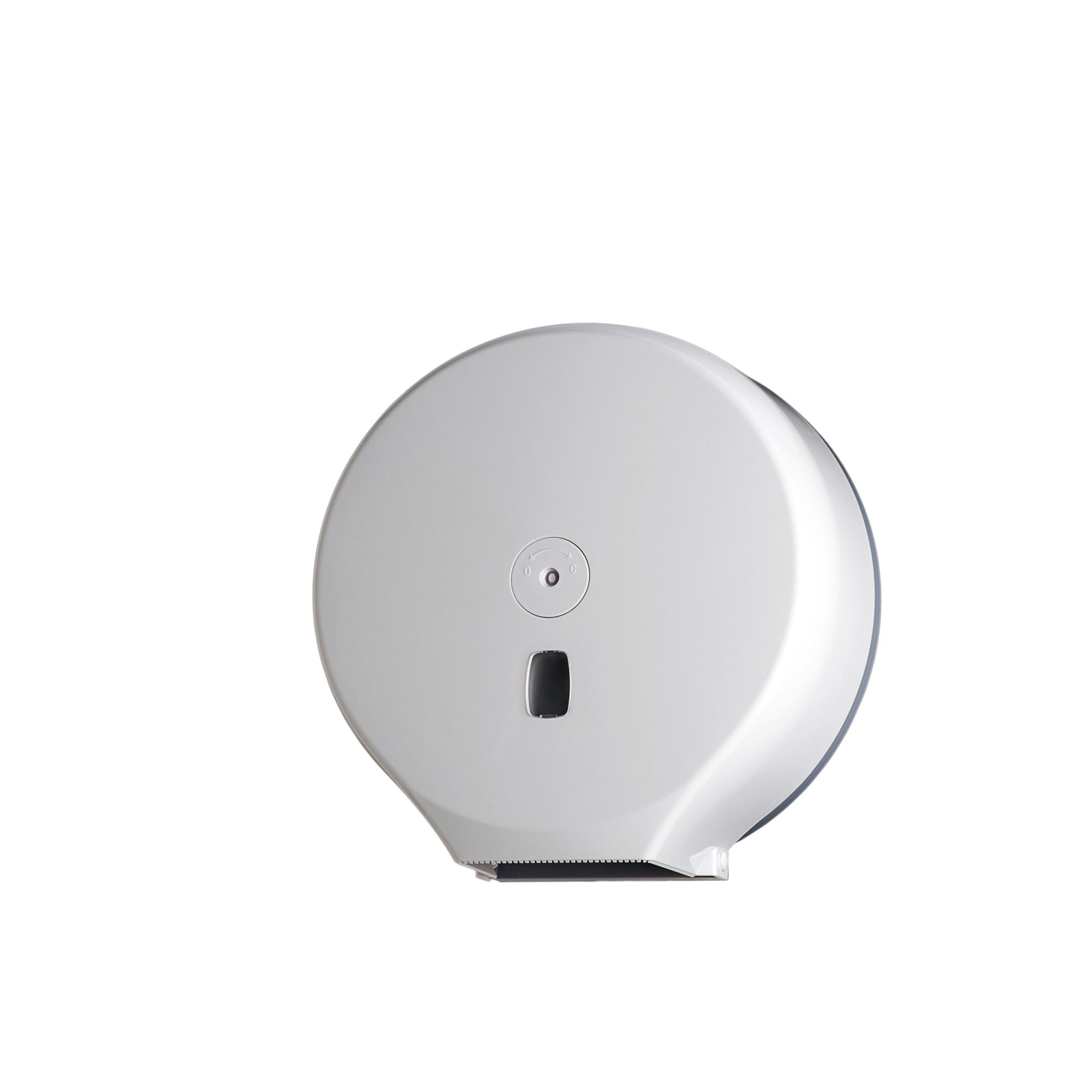 Distributore carta igienica Basica per rotoli Maxi Jumbo - 34,7x13,7x35,5 cm - bianco - Medial