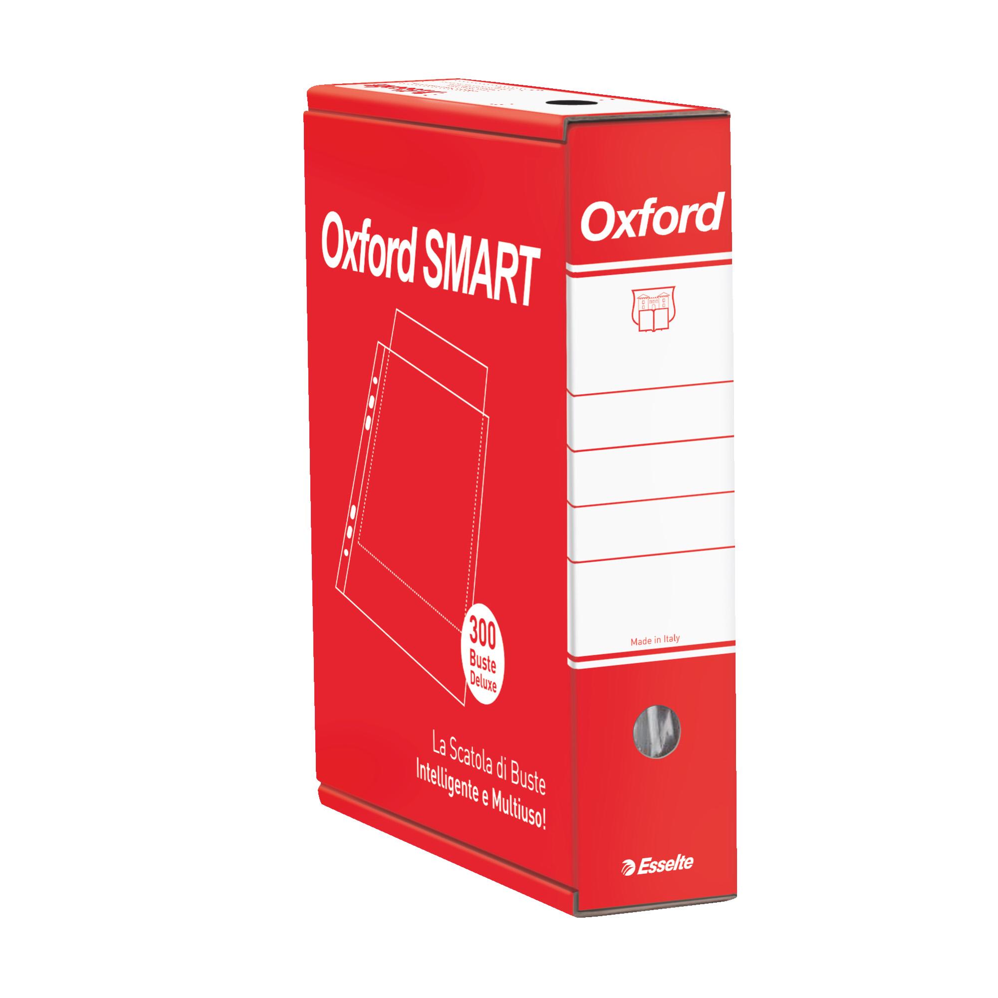 Esselte Oxford SMART Green - Busta trasparente - per documenti - per 220 x 300 mm - floreale - trasparente (pacchetto di 300)