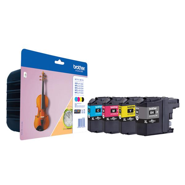 Brother LC127XL Confezione originale da 4 cartucce - Confezione da 4 - alta capienza - nero, giallo, ciano, magenta - originale - blister - cartuccia d'inchiostro - per Brother DCP-J4110DW, MFC-J4410DW, MFC-J4510DW, MFC-J4610DW, MFC-J4710DW