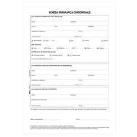 Modello richiesta dati anagrafici proprietario/affittuario - 2 copie …