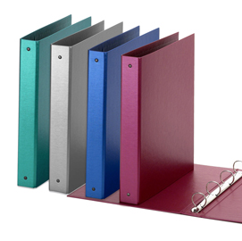 Raccoglitore Europa - 22 x 30 cm - 4 anelli tondi 30 mm - dorso 4 cm - grigio metallizzato - Favorit