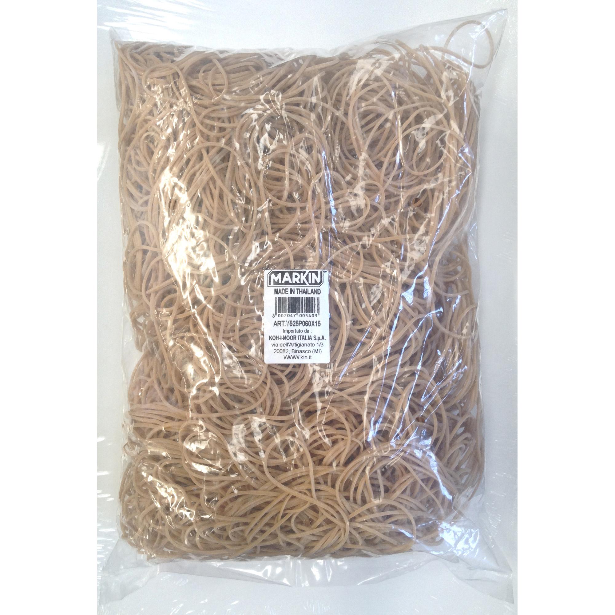 Elastici - diametro 7 cm - 1 kg - caucciù - avana - Markin