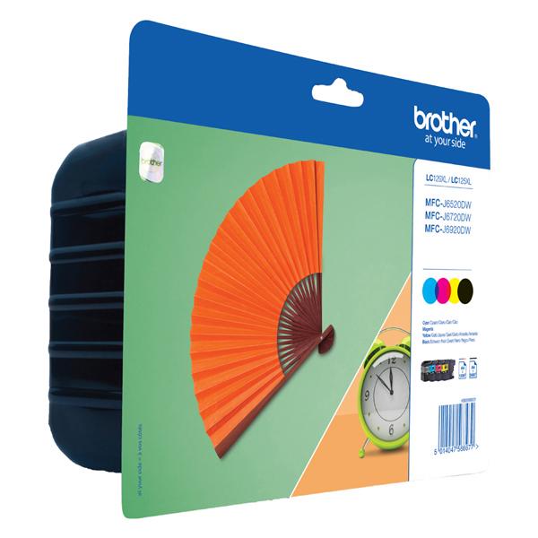 Brother LC129XL Value Pack - Confezione da 4 - nero, giallo, ciano, magenta - originale - blister - cartuccia d'inchiostro - per Brother MFC-J6520DW, MFC-J6720DW, MFC-J6920DW