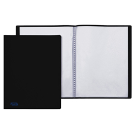 Portalistini Sviluppo - liscio - PP - 22 x 30 cm - 30 buste - nero - Favorit