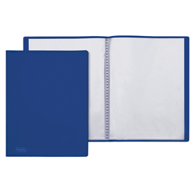 Portalistini Sviluppo - liscio - PP - 22 x 30 cm - 60 buste - blu - Favorit