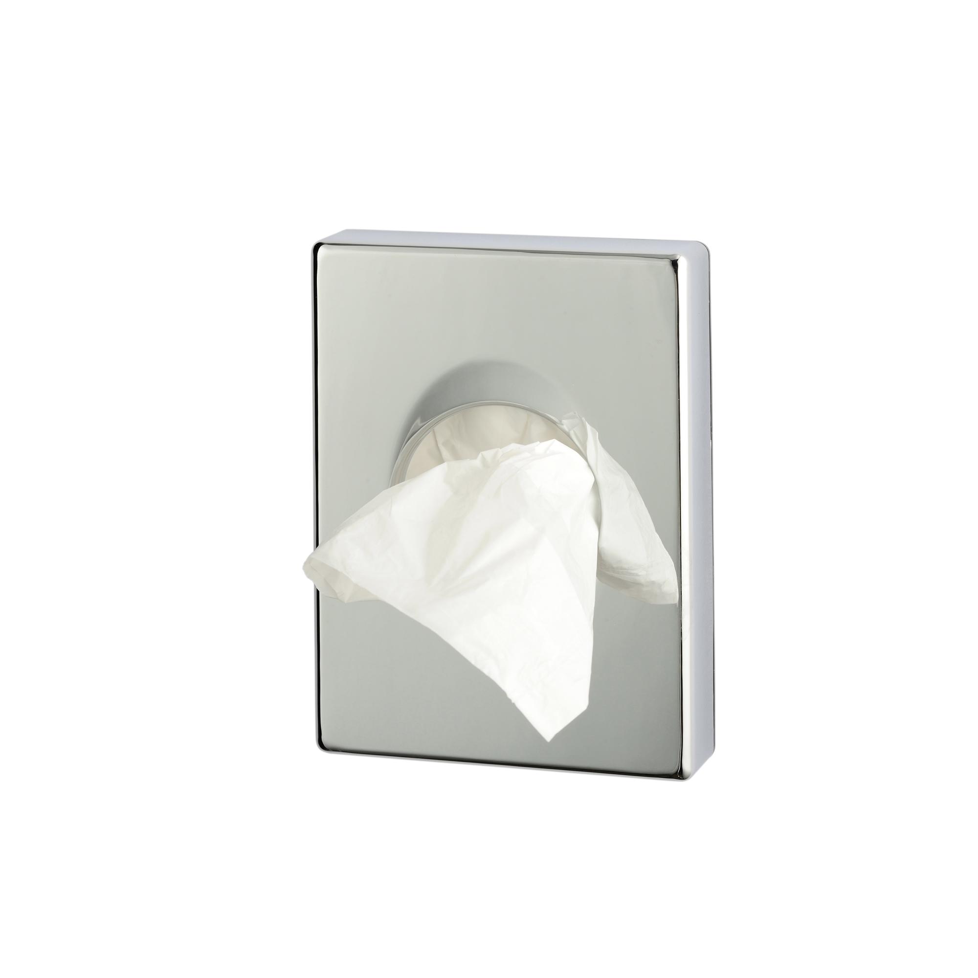 Dispenser ABS per sacchetti igienici - 9,8x2,5x13,8 cm - argento cromato - Medial