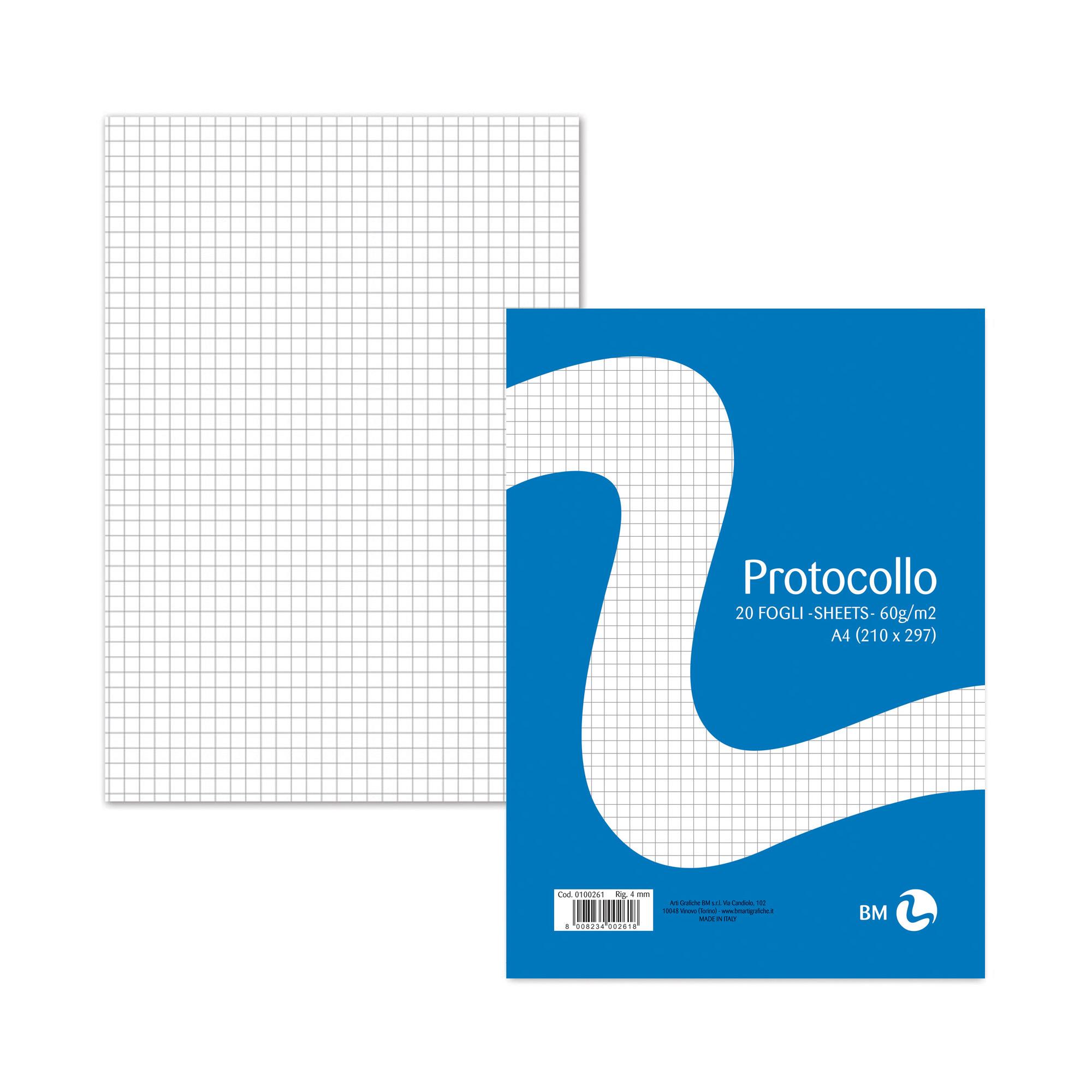 Foglio protocollo - A4 - 4 mm - …