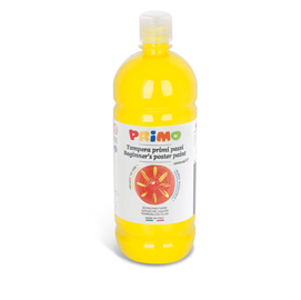 Tempera GIALLO  brillante primi passi  in bottiglia 1000ml
